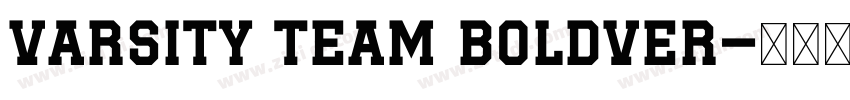 Varsity Team BoldVer字体转换
